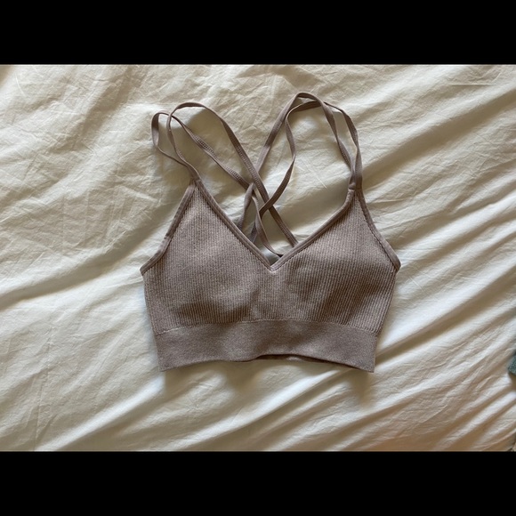 strappy padded bralette